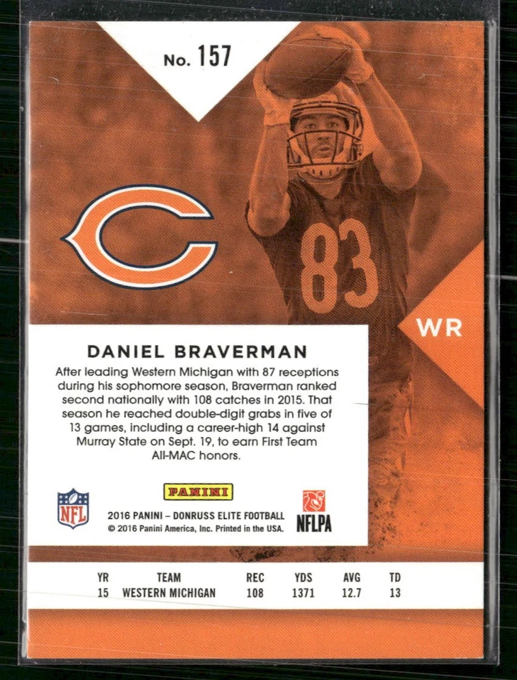 2016 Donruss Elite #157 Daniel Braverman Red #/49 Rookie - Image 2 of 2