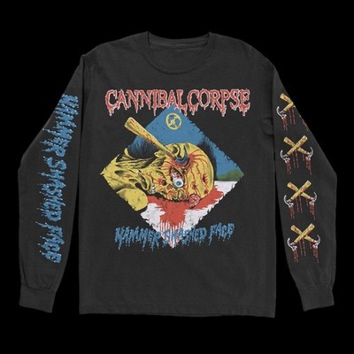 Vtg Cannibal Corpse Band Hammer Smashed Face S-5XL Longsleeve Shirt BB676