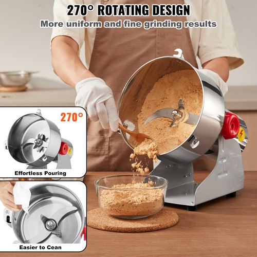 VEVOR Commercial Spice Grinder Electric Grain Mill Grinder High Speed - Picture 6 of 12
