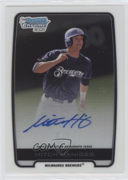 2012 Bowman Draft Chrome Draft Picks Auto Mitch Haniger #BCA-MH Auto 8cx