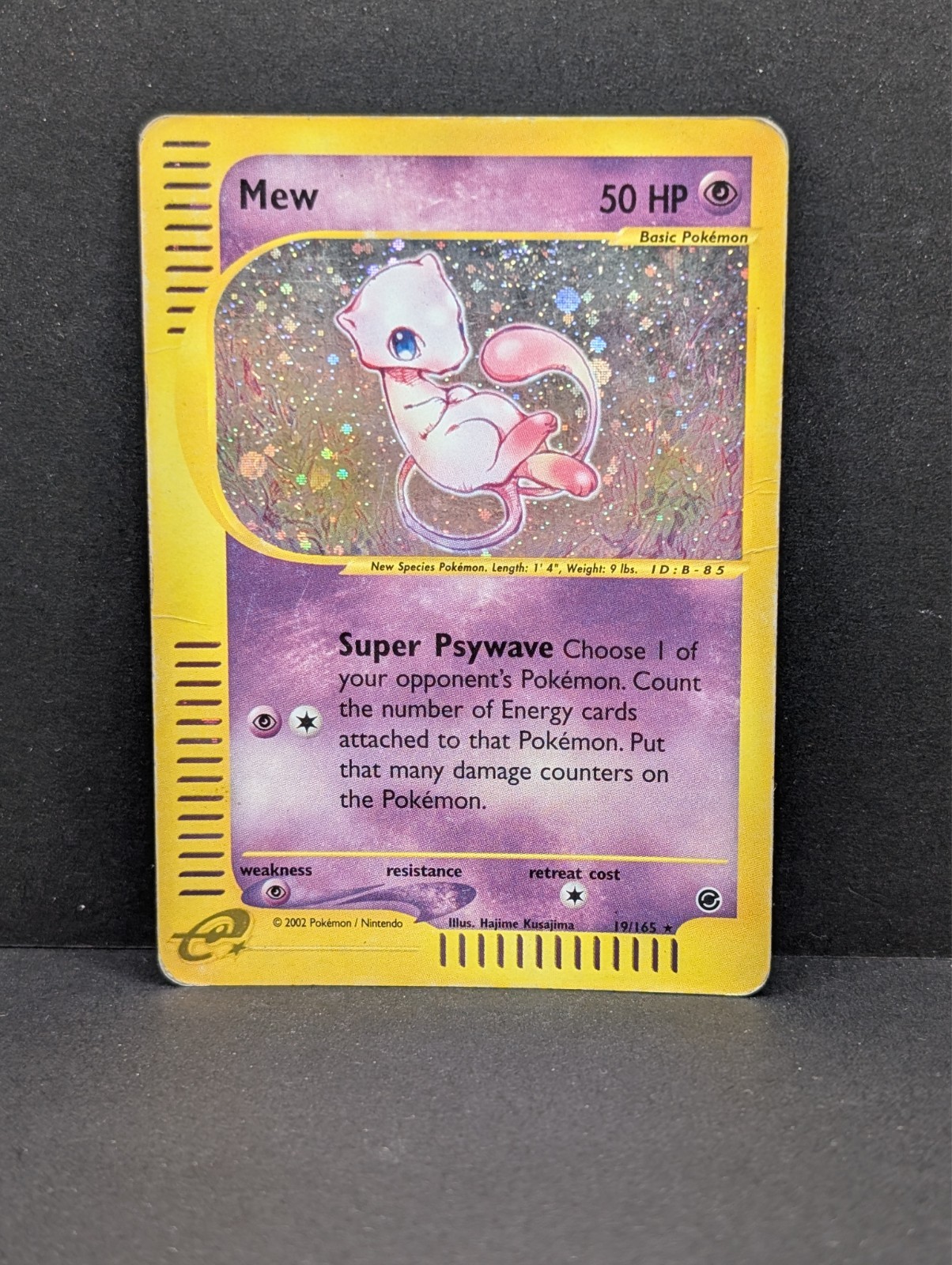 Mew 019/165 Expedition Base Set Holo Ultra Rare Pokemon TCG Nintendo ereader MP