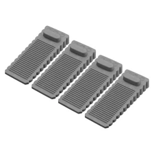 4 Pcs Door Stoppers for Bottom of Door, 1.57 Inch, Gray