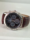 Rare Vintage Seiko Moon Phase Chronograph Quartz 7t36 6a00