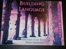 BUILDING LANGUAGE TEACHER MANUAL By Michael Clay Thompson *Excellent Condition*