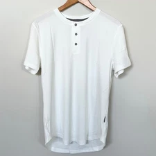 New JMIERR Muscle Slim Henley Shirt Men's SIZE M Longline T-Shirt