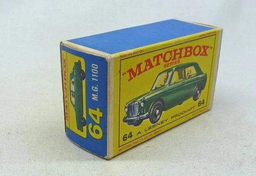 Lesney Matchbox Toys MB64b MG 1100 ORIGINAL Empty E Type Box