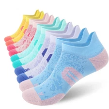 Womens Ankle Compression Socks with Arch Support Athletic Low cut Running Soc...