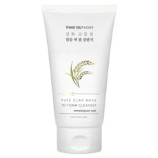 Rice, Pure Clay Mask To Foam Cleanser, 5.27 fl oz (150 ml)