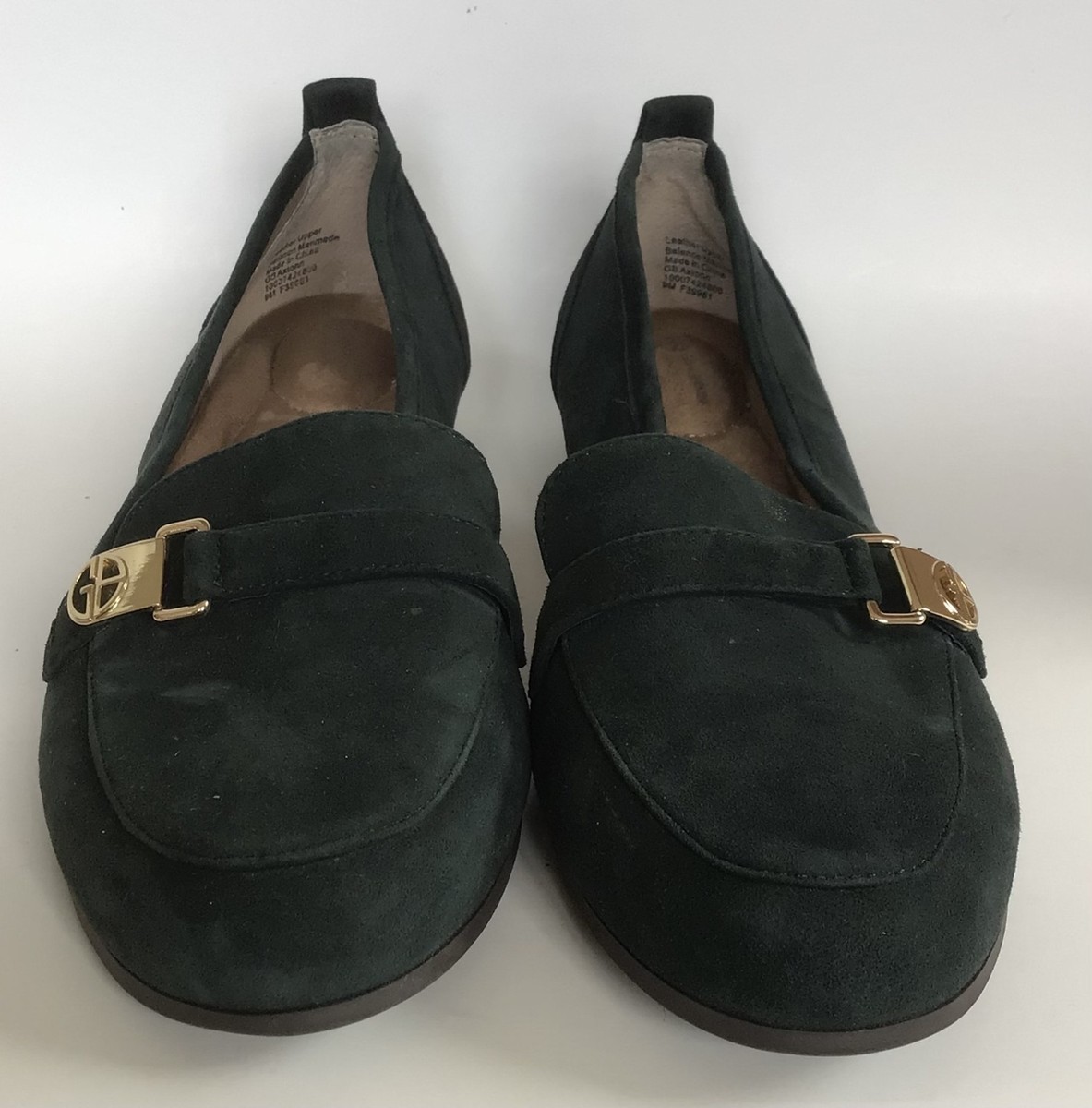 GIANI BERNINI Axtonn Woman's Slip On Suede Loafer, Forest Green