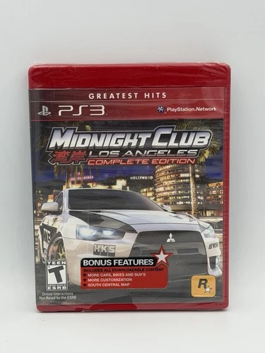 Midnight Club: Los Angeles Complete Edition (Greatest Hits) PS3 BRAND NEW SEALED