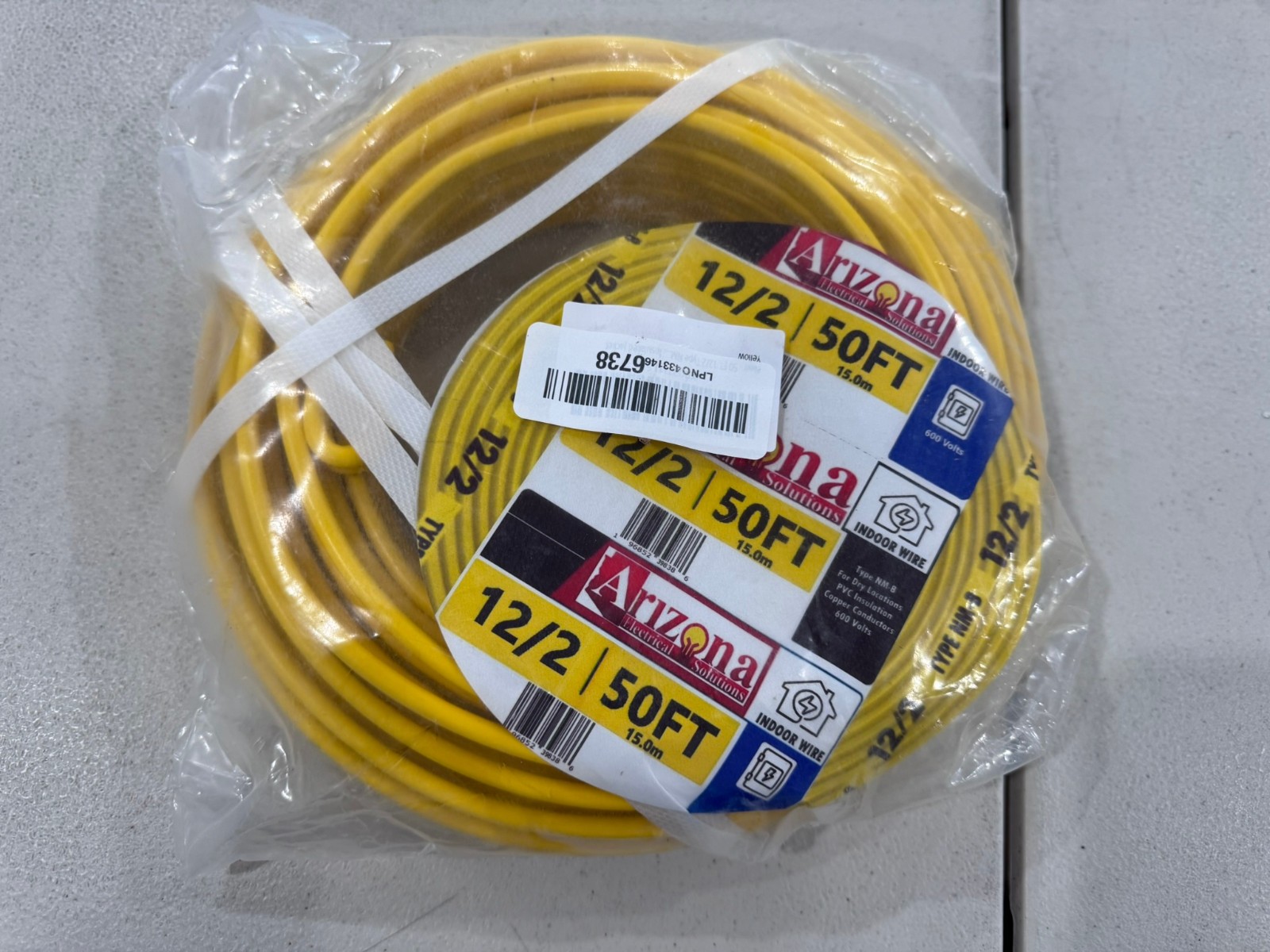 50 ft 12/2 NM-B WG Wire/Cable Non-Metallic