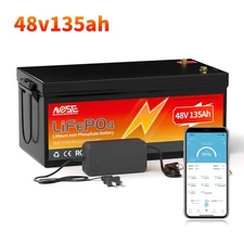 48V 135Ah LiFepo4 Lithium Battery Bluetooth 200A BMS Golf Cart Trolling Motor RV