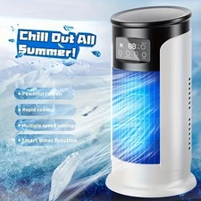 Personal Air Conditioner Cooler Fan Portable Mini Space Cooler 3-Speed Settings