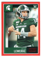 2020 Panini Score BRIAN LEWERKE Red Parallel Rookie card #352. rookie card picture