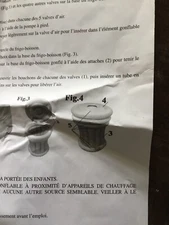 Inflatable Beverage Cooler With Foot Pump