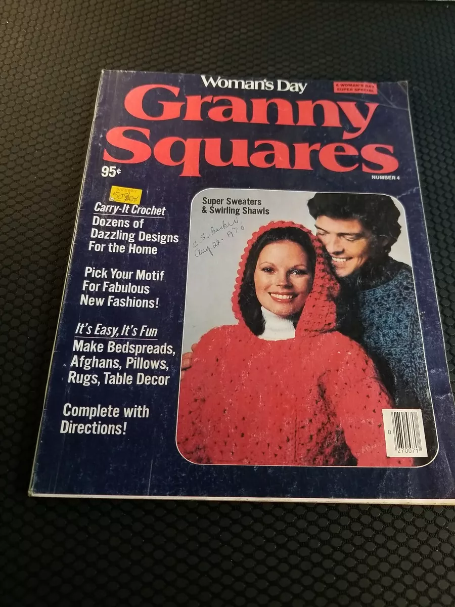 2 Womans Day Granny Squares Vol 4 andamp; 6 1976 1978 Arts Crafts Sewing Crochet Yarn eBay picture