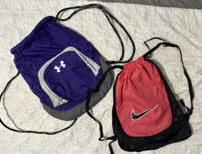 2Under Armour & Nike Drawstring BackpackPurplePinkExcellent Condition | eBay 2Under Armour & Nike Drawstring BackpackPurplePinkExcellent Condition | eBay