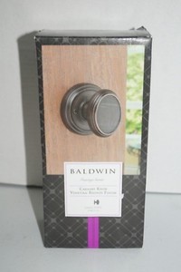 351 CYK 11P Baldwin Prestige Carnaby Venetian Bronze Inactive Dummy Door Knob