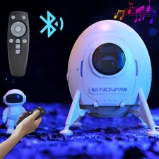 Astronaut Lander Galaxy Projector Light Bluetooth Speaker Christmas Decor Gift