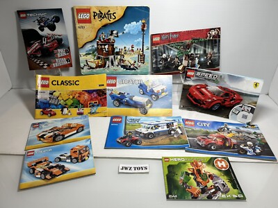 Lego Anleitungen Konvolut Restposten, Harry Potter, City, Speed Champ, Pirat