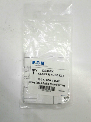 Cutler Hammer DS36FK Class R Fuse Kit 100A 600V Heavy Duty&Double Throw ...