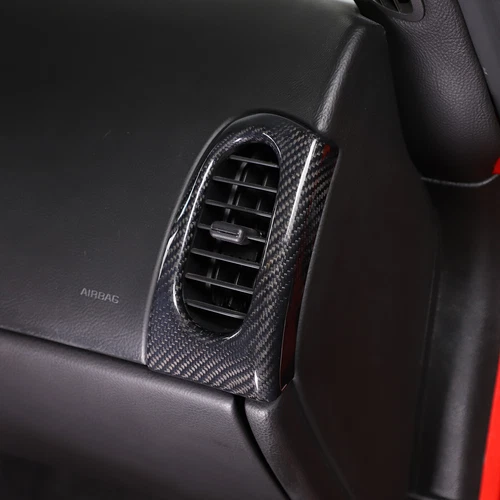 Real Dry Carbon Fiber Full Interior Trim Cover Set Fits Corvette C6 2005-2013 - Picture 24 of 33
