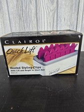 NIB/Open Box Vintage Clairol Quick Lift Heated Styling Clips Model L-12 90s