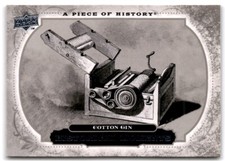 2008 UD A Piece of History Historical Moments #166 Invention of Cotton Gin