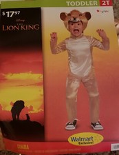 NEW Disney The Lion King Simba 3 Pc Costume Toddler Boys 2T