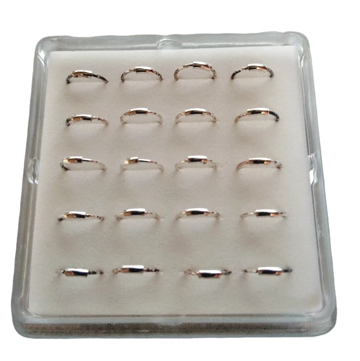 20 Orecchini Piercing Naso Nasini Micro Argento 925 Cerchio Naso - Immagine 3 di 3