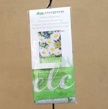 Daisy Garden House Suede Flag 29"x43" New Evergreen Flag  Garden