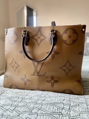 Louis Vuitton OnTheGo 2Way Tote Brown Canvas retails $3250