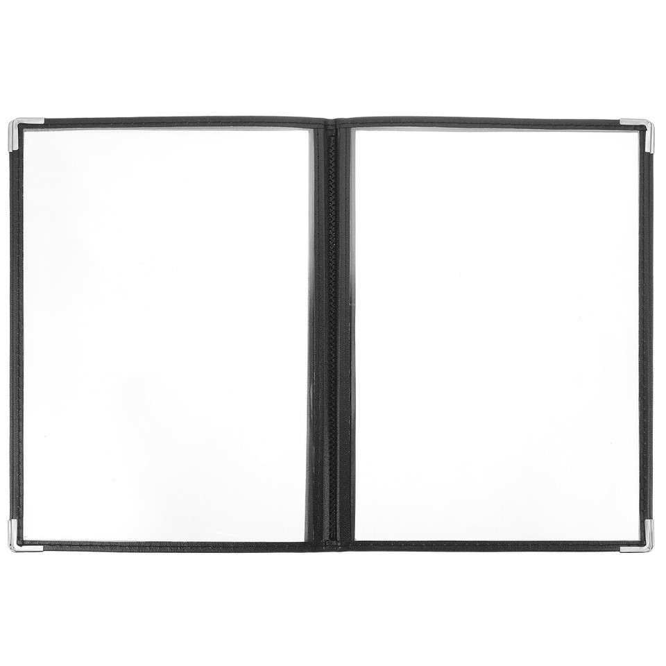 1Pc Transparent Menu Cover PVC Binder Cover for Fine Dining