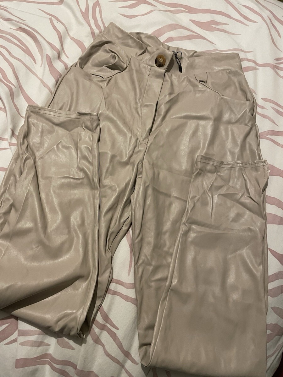 I Saw If First Size 10 Trousers Leather Look Women's UK