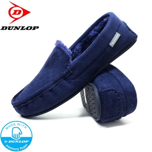 Mens Slippers Memory Foam Moccasin Faux Suede Sheep Skin Fur Lined Loafers Shoes - Picture 18 of 18