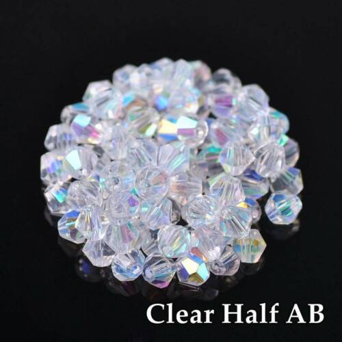 Fashion 30/100pcs Faceted Crystal Glass Loose Crafts Beads Wholesale 2mm-8mm - Picture 1 of 7