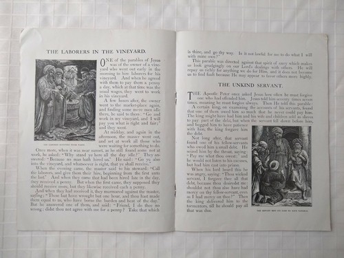 Stories From The Bible 1903 McLoughlin Bros. NY Softcover Color Litho Illustr - Picture 5 of 9