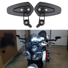 Handle Bar End Mirrors Motorcycle Rear View Wing Mirror For 250 390 690 Black