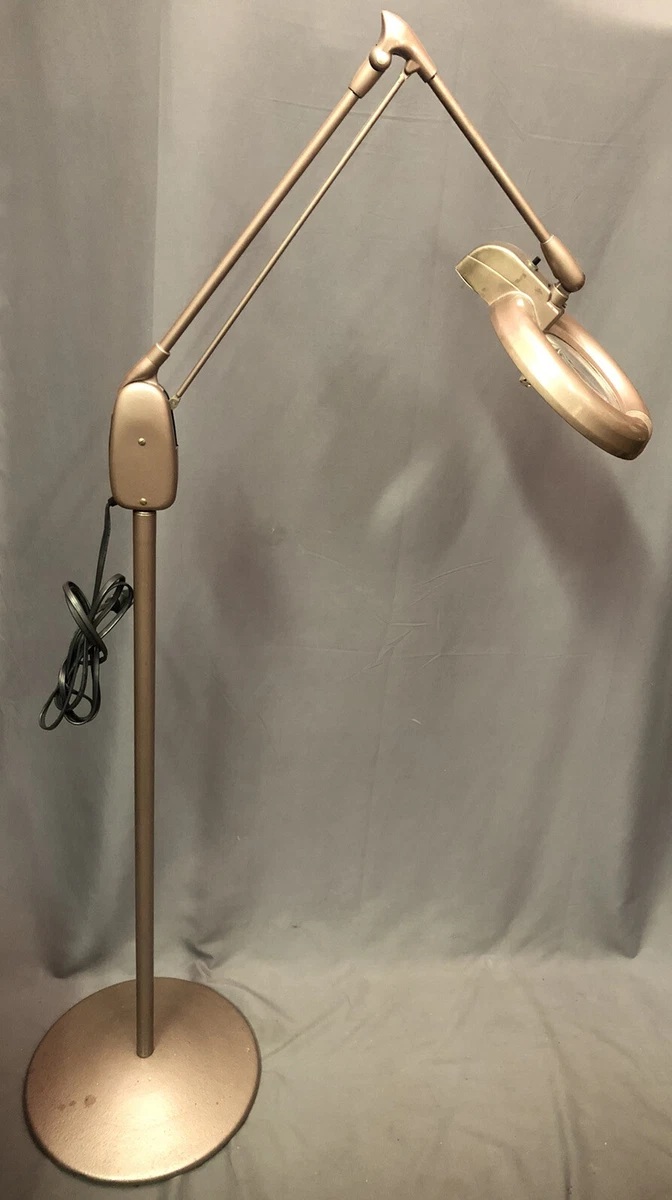 Dazor Articulating Floor Lamp Vintage Magnifying Drafting MCM Mod M1410 Made USA
