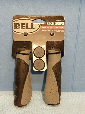 New Bell Sports Comfort 750 Rubber Bike Handle Grips Contoured