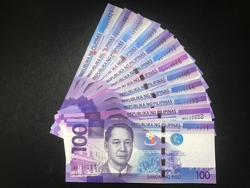 philippines 100 pesos ngc series solid (111111-999999 million