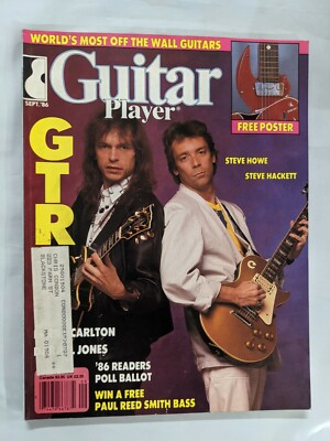 Guitar Player Magazine GTR Steve Howe Steve Hackett September 1986 M252 