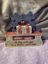 New Exclusive Hallmark Mickey & Minnie Perpetual Calendar Dream Come True NO BOX