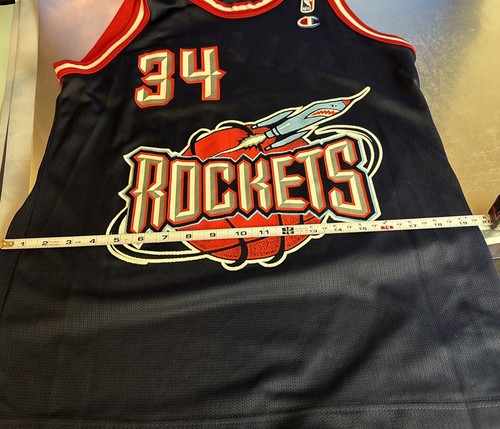 1990's HAKEEN OLAJUWON HOUSTON ROCKETS JERSEY~YOUTH Size XL 18-20~CHAMPION Brand - Picture 9 of 10