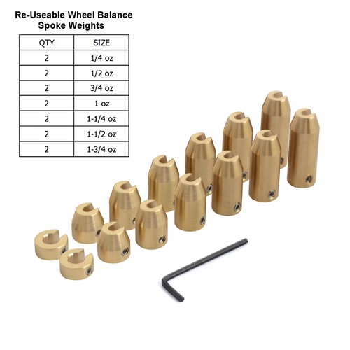 14 x Motorcycle Brass Reusable Wheel Spoke Balance Weights Refill Kits Dirt Bike - Picture 2 of 8