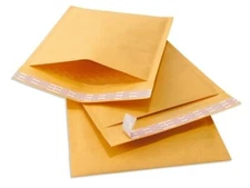 Supply Hut #000 4x8 Kraft Paper Bubble Padded Envelopes Mailers - 500 Pack