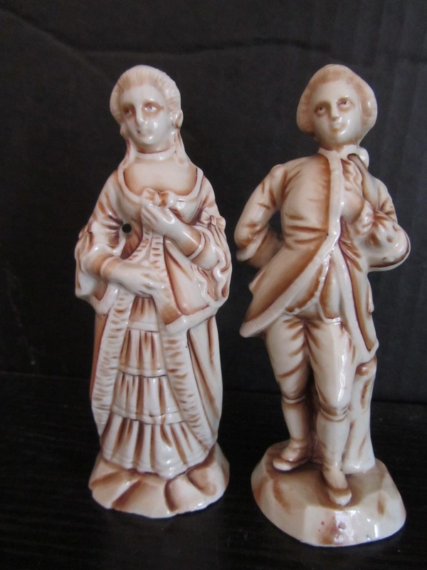 Pair of Antique Porcelain Figurines