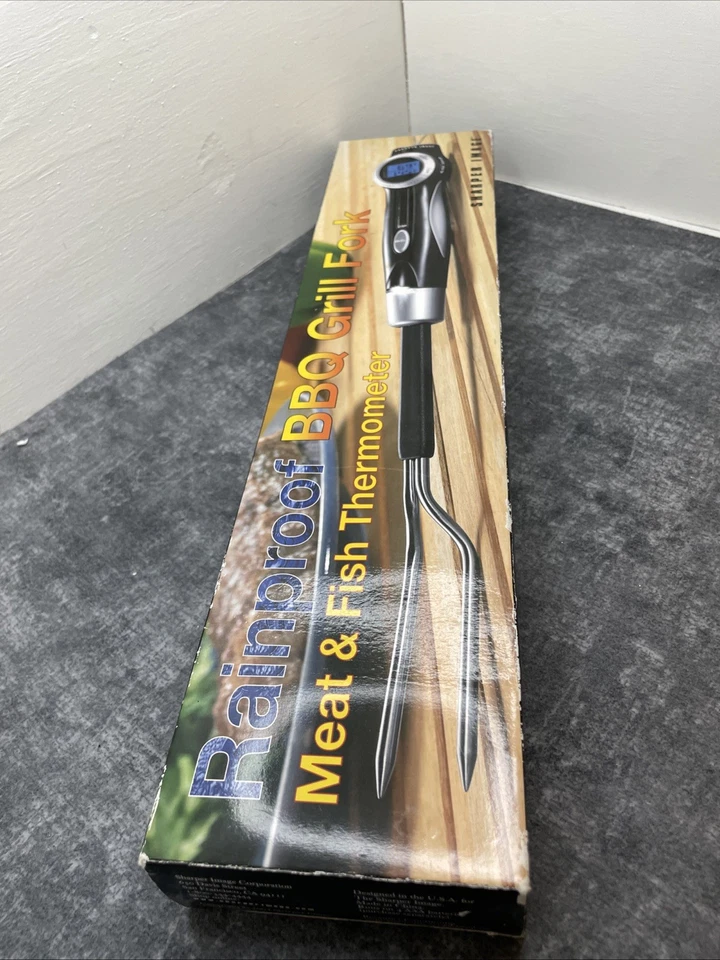 Sharper Image Rainproof BBQ Grill Fork And Thermometer - Image 2 of 4