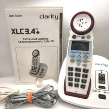 Clarity XLC3.4 Dect 6.0 50dB Cordless Phone Hearing Loss Low Speech Vision