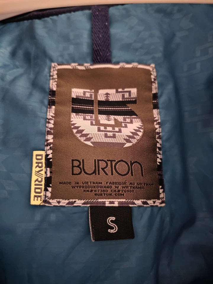 Burton Dryride Women's Snowboarding Jacket Size Small Turquoise - Image 4 of 4